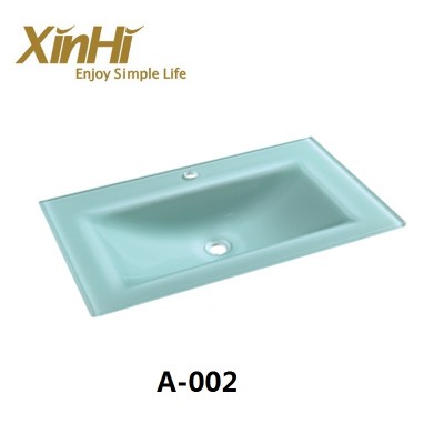 Hot sale Wholesale Elegant European style Bathroom glass counter basin,